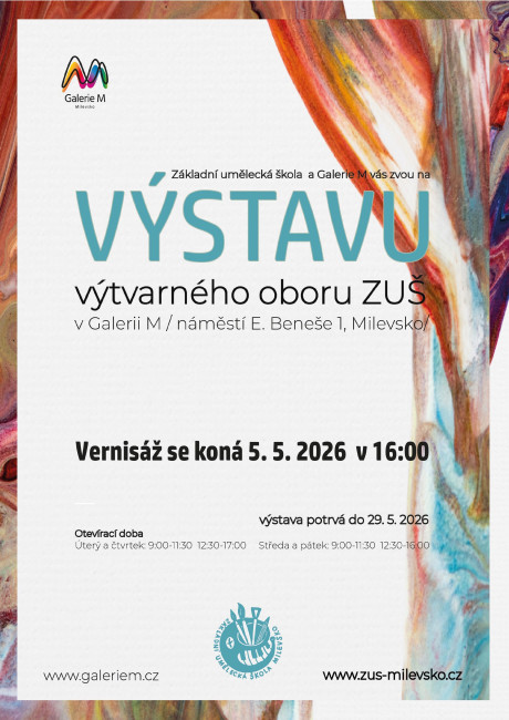 Výstava žáků výtvarného oboru